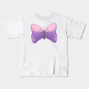 watercolour purple butterfly watercolor butterflies pink butterfly Kids T-Shirt